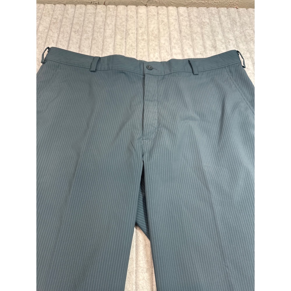 Nike Golf Mens 38 Pinstripe Shorts Slate Blue Grey Nike Fit Dry Performance